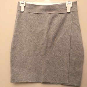 BCBG Generation grey sweater wrap skirt